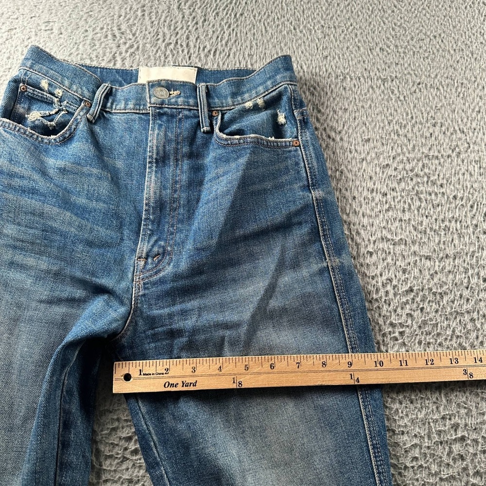 Mother Superior Jeans Womens 26 High Waisted Smokin Double Ankle‎ Blue - Picture 7 of 15